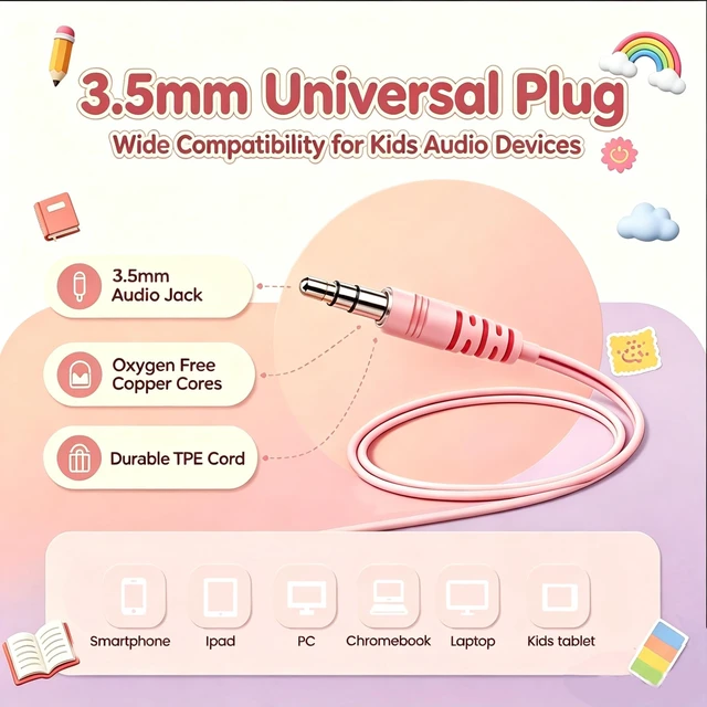 Alt view image 5 of 5 - Bornlixs 100 Pack Bulk Kids Earbuds for School Classroom Students