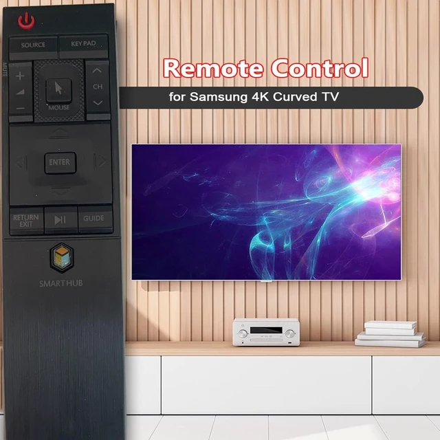 Alt view image 2 of 5 - Remote Control Replacement Compatible with Samsung HUB 4K Curved TV BN-1220 BN59-01220E RMCTPJ1AP2 BN5901220E UN55JU6700F