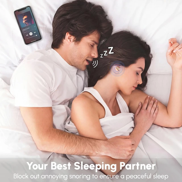 Alt view image 3 of 5 - DYETUNY Sleep Earbuds for Side Sleepers, Invisible Sleep Headphones, Wireless Bluetooth 6.0 with LED Power Display, ENC Noise Blocking, Small Ear Buds Fit for Sleeping