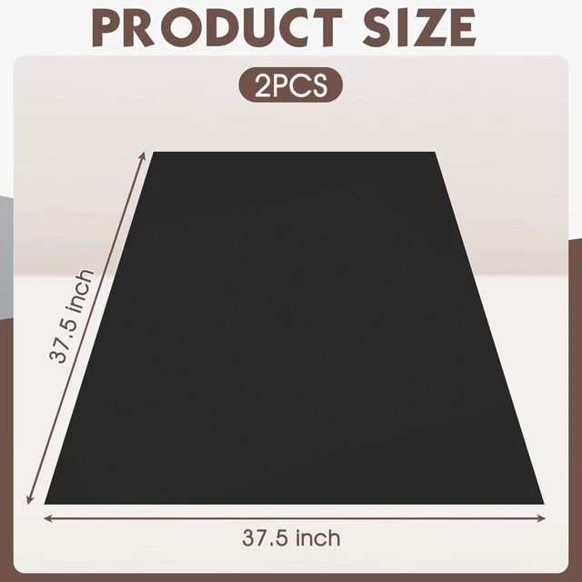 Alt view image 2 of 5 - Landical 2 Pcs Non Penetrating Mount Pitch Pad 37.5 x 37.5 Inches Non Slip Protective Roof Mat for NPR Satellite TV Dish Antenna Mounting, Black
