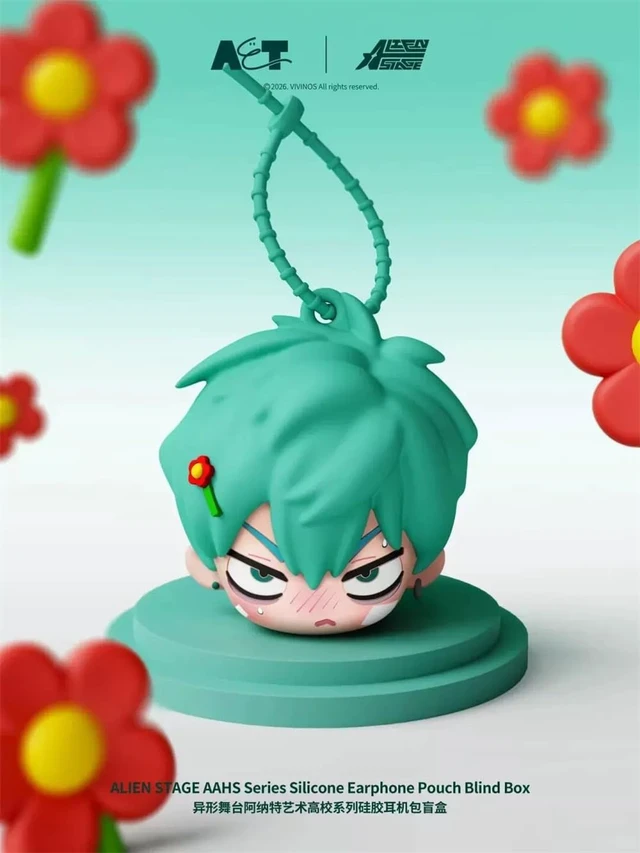 Alt view image 3 of 5 - Alien Stage Anakt Art High School Series Silicone Earphone Pouch