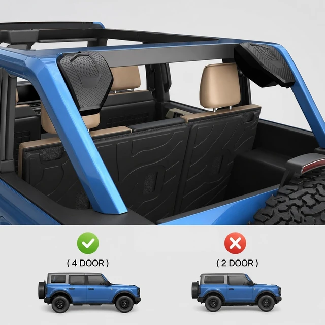 Alt view image 4 of 5 - RFA 6.5" Rear Speaker Pods Fit for 2021-2025 Ford Bronco 4-Door Accessories