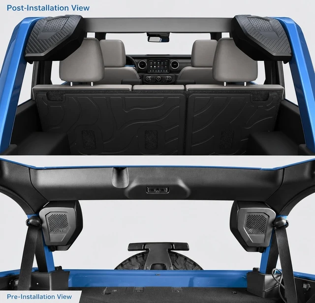 Alt view image 5 of 5 - RFA 6.5" Rear Speaker Pods Fit for 2021-2025 Ford Bronco 4-Door Accessories