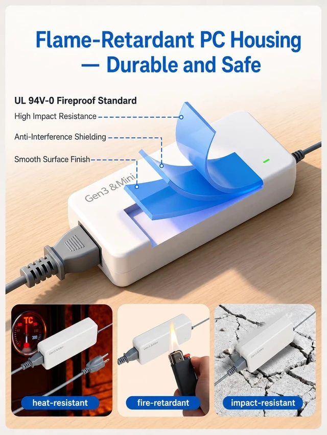 Alt view image 4 of 5 - OEUHFY Starlink Gen 3 Power Supply, 195W Adapter, Compatible with Mini