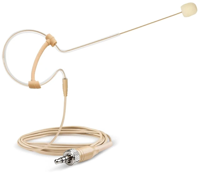 Main image of Sujeetec Headset Microphone Headworn Single Earset Over Ear Hanging Condenser Mic for Sennheiser Wireless System Bodypack Transmitter, Ideal for Singing, Churches, Stage Performance Beige