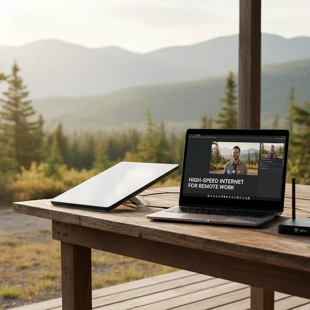 Alt view image 3 of 5 - SL-Mini STARLINK Mini 4th Gen PRO Satellite Internet Kit Portable Antenna & Built-in Wi-Fi Router, High-Speed Low-Latency Connectivity for RV, Camping & Travel