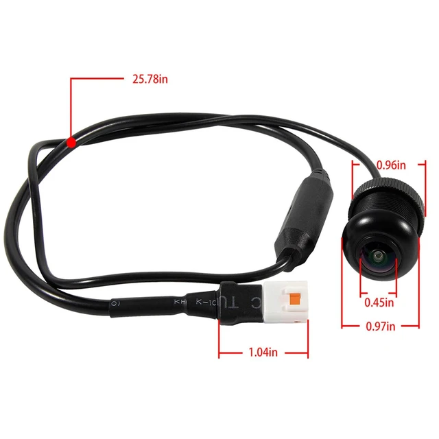 Alt view image 2 of 3 - 720P HD 170 Wide Vision Front Camera fits 7" Ride Command, Compatible with Polaris RZR PRO XP Turbo 1000 900 PRO R