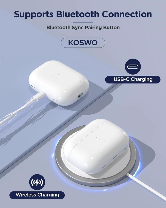 Alt view image 4 of 5 - Wireless Charging Case Replacement Compatible with AirPods Pro 3 Generation
