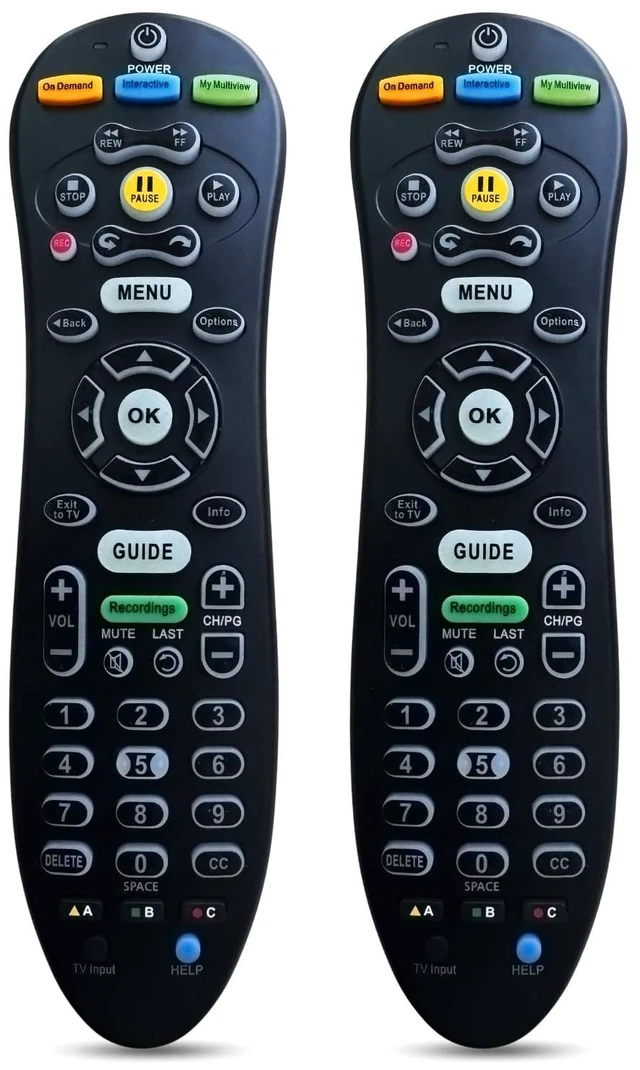 Main image of 2 Pack S30-S1B Remote Control Replacement for AT&T U-Verse Receiver, Backlit, Easy Setup Multi-Function