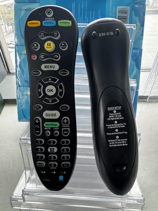 Alt view image 4 of 5 - 2 Pack S30-S1B Remote Control Replacement for AT&T U-Verse Receiver, Backlit, Easy Setup Multi-Function