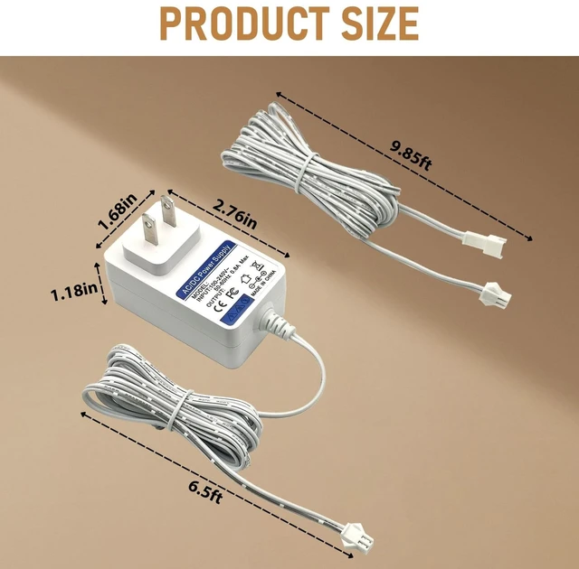 Alt view image 2 of 5 - 12.6V Charger for Motorized Blinds Compatible with DC Motors #MTDCB-Charge