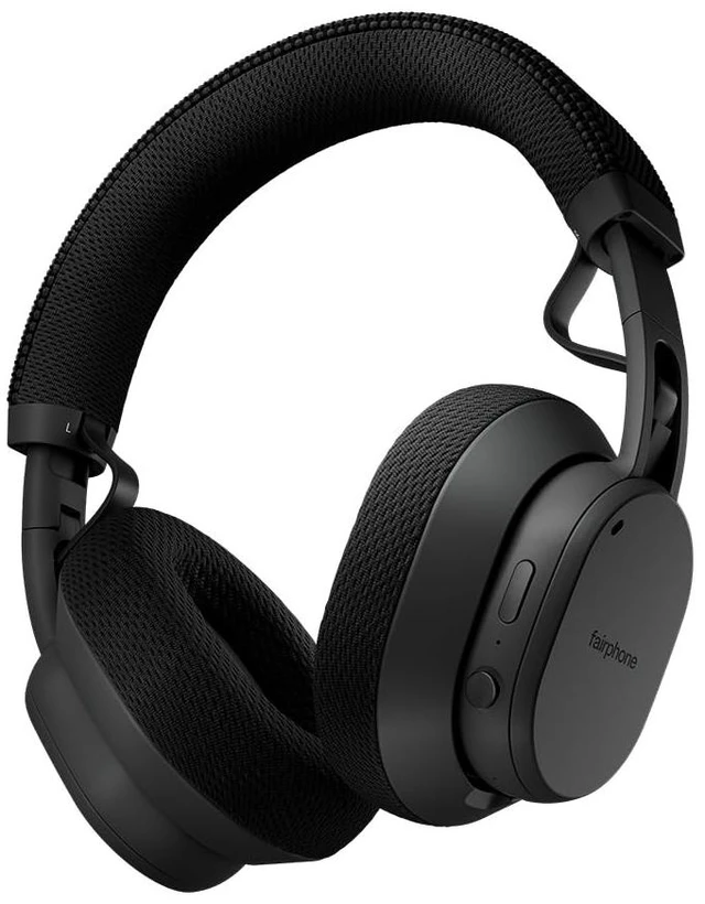 Main image of Fairphone Fairbuds XL Horizon Black Over-Ear Wireless Headphones with Active Noise Cancelling, aptX-HD 24-bit Audio, 30 H Battery, IP54 Weatherproof, Replaceable Parts