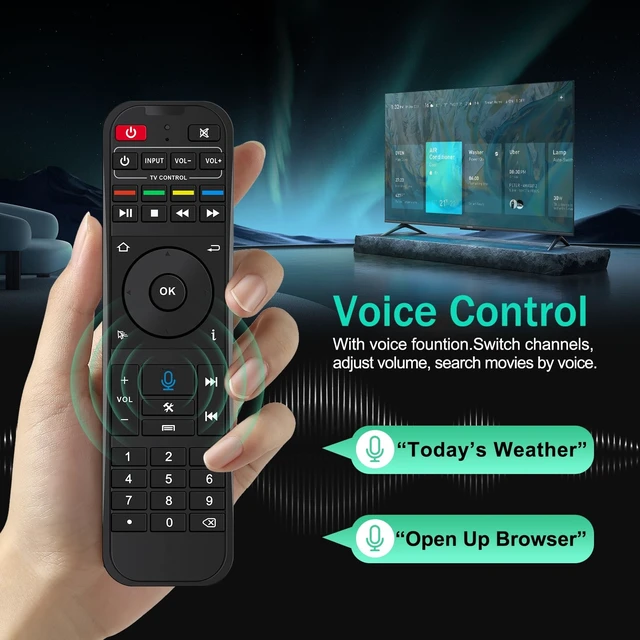 Alt view image 3 of 5 - Fit for Super Box RC-200L Backlit Voice Bluetooth Remote Control Replacement for SuperBox S7 Prime S7 Ultra S7 Max S7 Pro S6 Ultra S6 Max S6 Pro S5Max S5Pro.