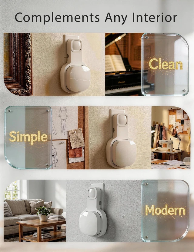 Alt view image 4 of 5 - Wall Mount Holder for eero 6 and eero 6+ Router Mesh Wi-Fi System, No Messy Wires, Space Saving, Outlet Wall Mount for eero 6 Plus, Stand Bracket for eero 6 Extender, 3 Pcs