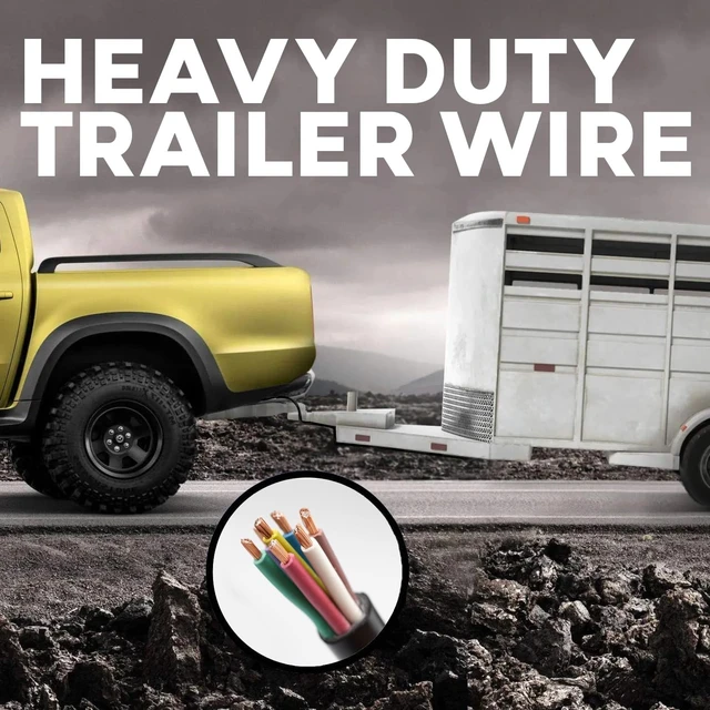 Alt view image 3 of 5 - BEST CONNECTIONS 7 Way Trailer Wire (25 Feet) Heavy Duty 14 Gauge 7 Conductor Insulated Cable Durable, Weatherproof, Color-Coded 7 Way Trailer Wiring Extension for RV Trailer and Automotive
