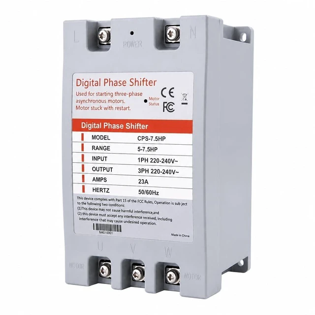 Main image of HoldwellS Digital Phase Converter - 7.5HP 23A 220V One to 3 Phase Converter