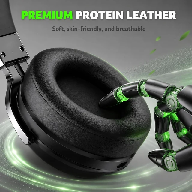 Alt view image 4 of 5 - syndesmos Bluetooth 5.4 Gaming Headphones Wireless Gaming Headset for PS4