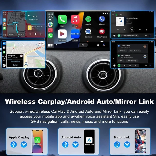Alt view image 2 of 5 - Wireless CarPlay Android Auto Kit for Mercedes NTG5.0 B/C/GLC/CLA/GLA