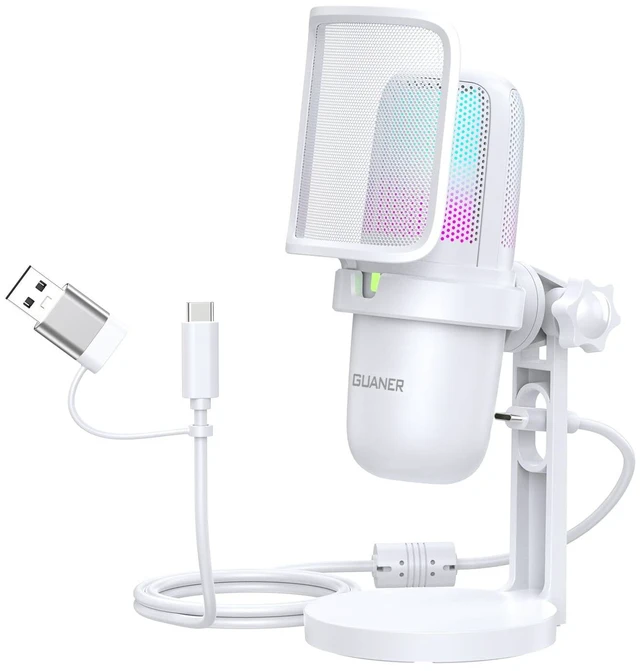 Main image of GUANER USB Condenser Microphone, Streaming Gaming Mic for PC & Podcast