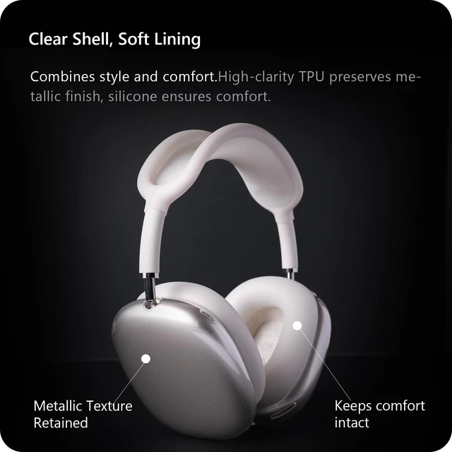 Alt view image 4 of 5 - WOMIMT Silicone Case Cover for AirPods Max Headphone (for Starlight)