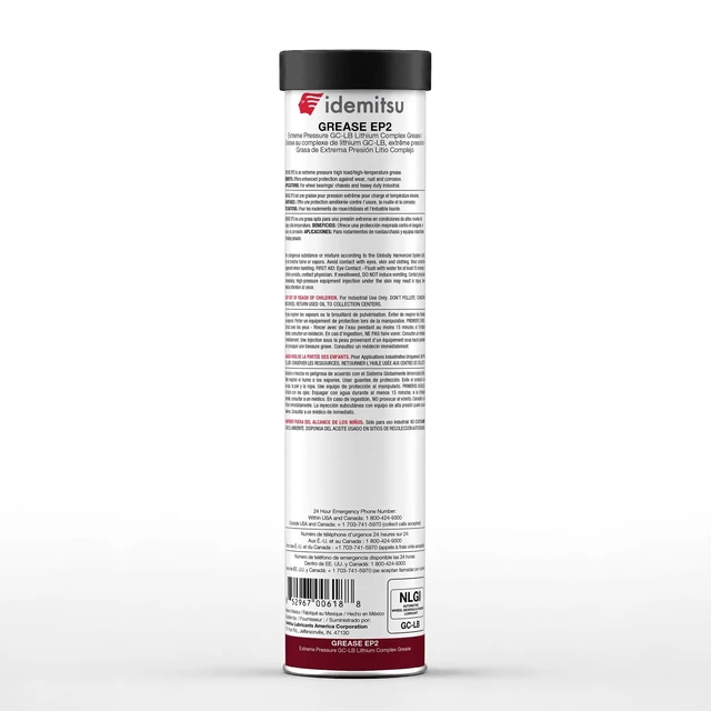 Alt view image 2 of 5 - Idemitsu EP2 Red All Purpose Grease NLGI 2 14 oz Cartridge, Case of 10