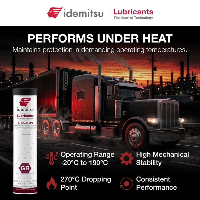 Alt view image 5 of 5 - Idemitsu EP2 Red All Purpose Grease NLGI 2 14 oz Cartridge, Case of 10