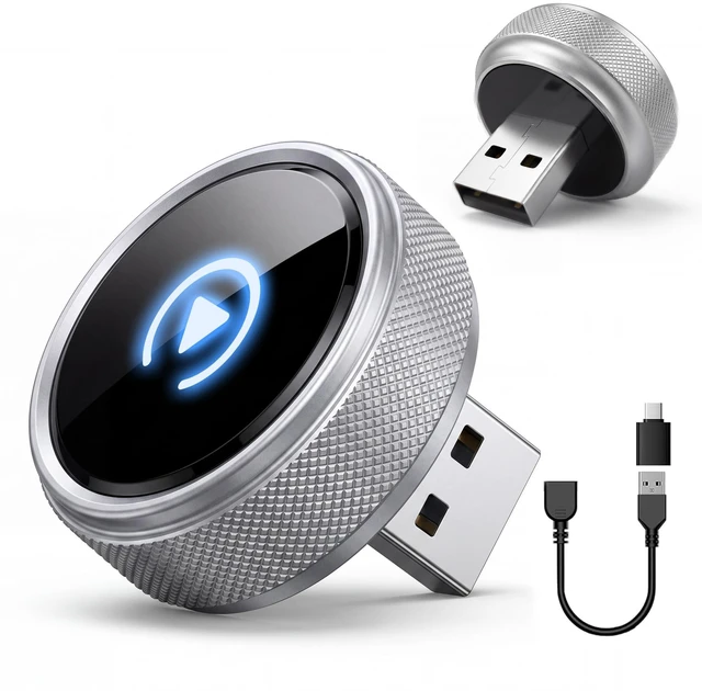 Main image of Wireless CarPlay & Android Auto Adapter, 2026 Upgraded 2-in-1 Wireless CarPlay Adapter, Mini Plug & Play, Fast Auto-Connect & No Latency, Easy Setup, Wide Vehicle Compatibility USB & USB