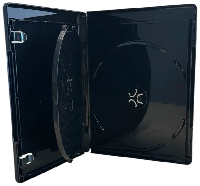 Main image of TodoMedia (W/ 4K UHD) Black 12.5mm Triple Blu-Ray Case w/Tray (3-Disc Capacity), for CD/DVD Storage, 3-Disc Capacity (10)