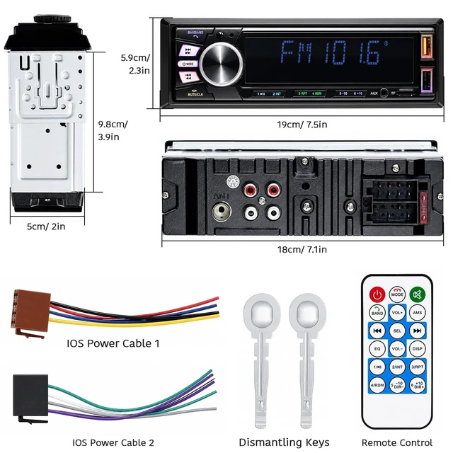 Alt view image 2 of 5 - New Model car Bluetooth Amplifier with 7-Color Lighting