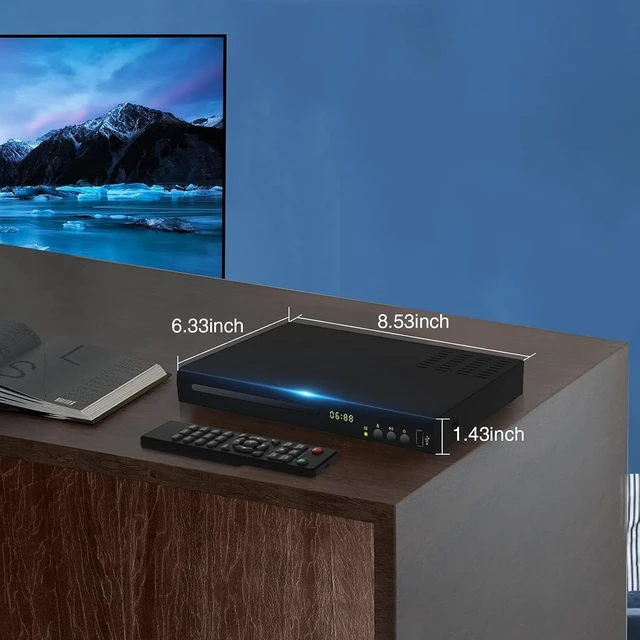 Alt view image 3 of 5 - Blu Ray DVD Player, 1080P Home Theater Disc System, Play All DVDs and Region A 1 Blu-Rays, Support Max 128G USB Flash Drive + HDMI/AV/Coaxial Output + Built-in PAL/NTSC with HDMI/AV Cable