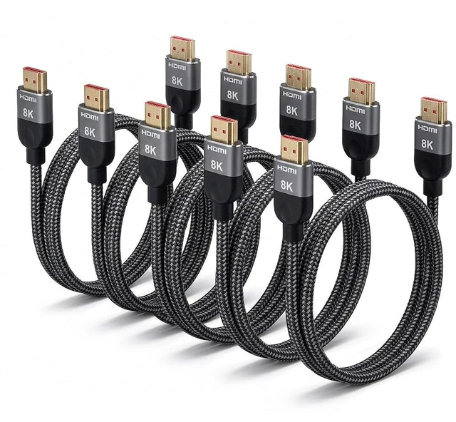 Main image of KovySwm HDMI 2.1 Cable, 6FT, 5-Pack, 48Gbps, 8K@60Hz