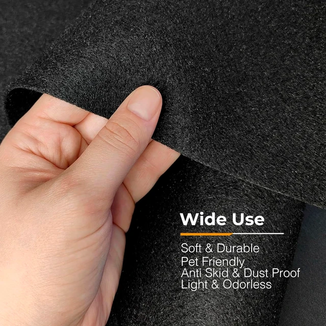 Alt view image 4 of 5 - Siless 59"x122" Graphite Underfelt Carpet for Speaker, Sub Box Carpet, Auto, RV, Boat, Marine, Truck, Car Trunk Felt Fabric Material