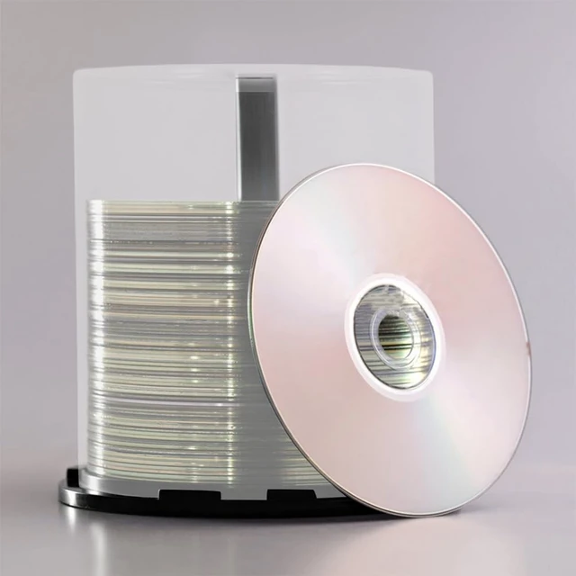 Alt view image 5 of 5 - Holibanna Clear Cd Storage Bucket Empty Dvd Storage Box Transparent Disc Organizer for Home Dorm Office Space-Saving Media Holder 5.94 X 5.59 X 5.59 in 4 pack