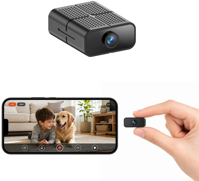 Main image of DTBIO Mini Security Camera, 1080P HD WiFi Small Nanny Cam Hidden Camera