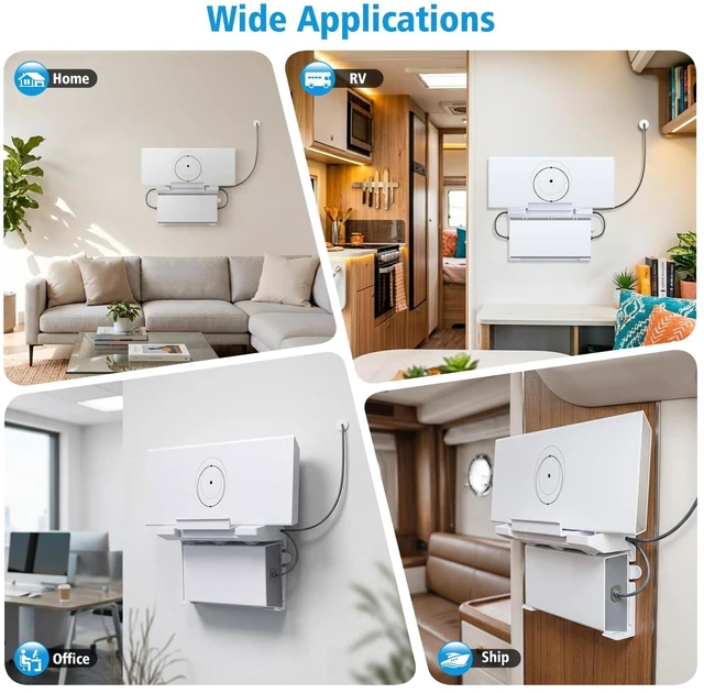 Alt view image 4 of 5 - Starlink Mount for Standard 4/4X/Gen 3 with 2-in-1 Router Mount