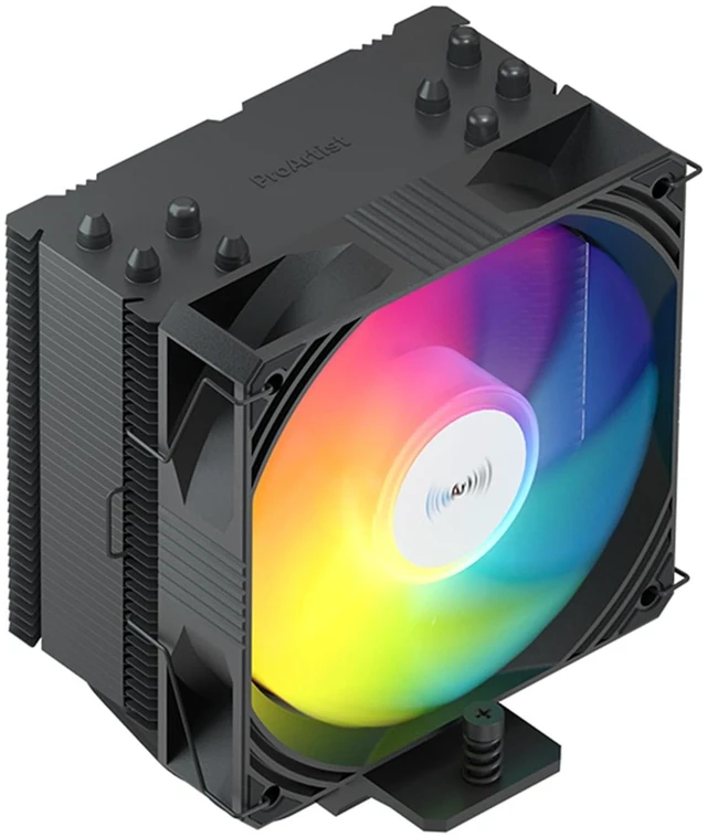 Main image of ProArtist X400 Black CPU Air Cooler,110mm High Performance PWM Fan, 4 Copper Heat Pipes, PC Cooler with AGHP Technology, Low Noise & Easy Installation for AMD AM5 & Intel LGA 1851/1700 (X400 Max