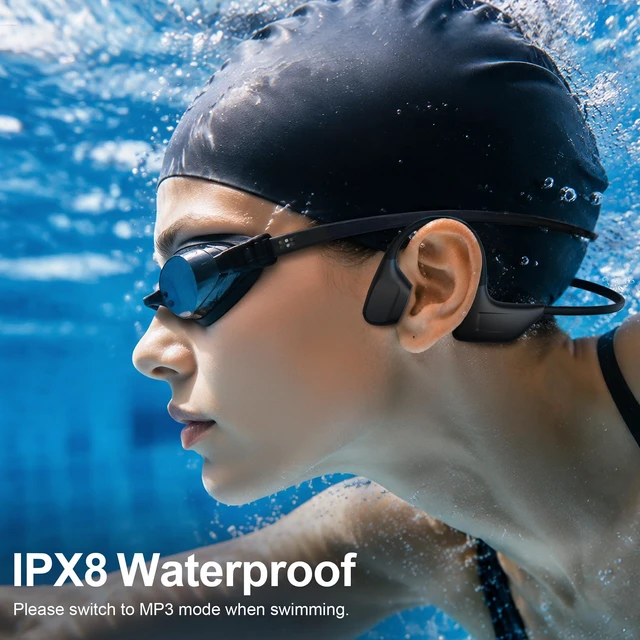 Alt view image 2 of 5 - STANDGOOD Bone Conduction Headphones, Open-Ear Sports Swimming Headphones