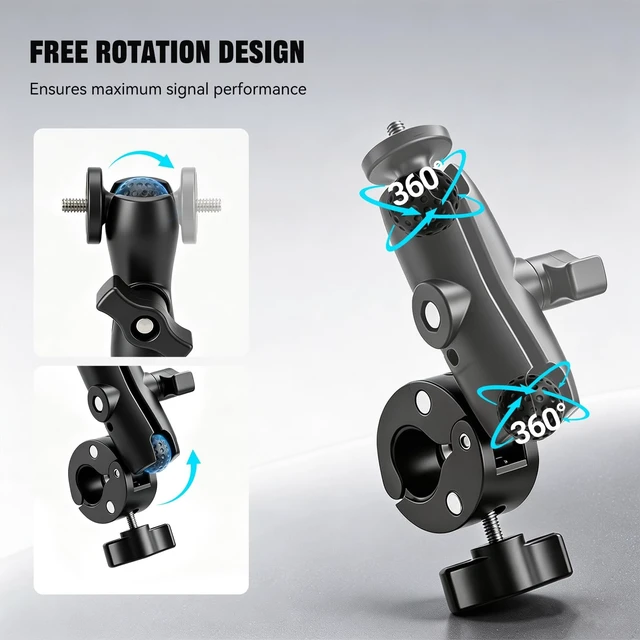 Alt view image 2 of 5 - Starlink Mini Pole Mount for 2024-2026 StarLink Mini, 360 Adjustable