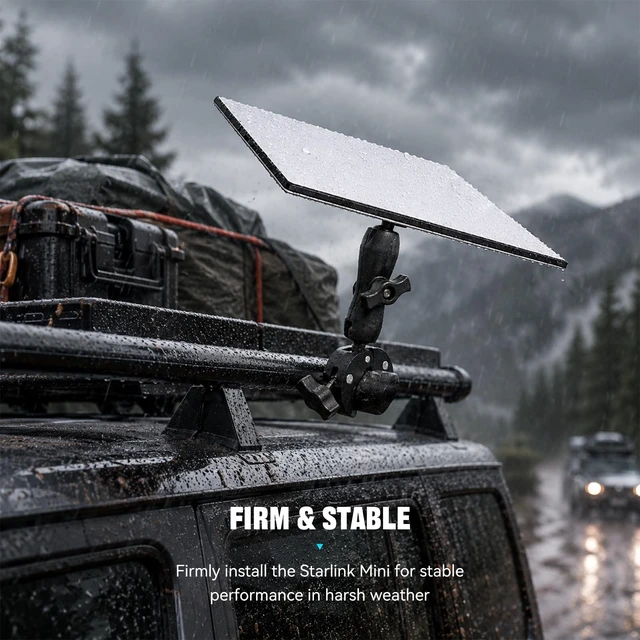 Alt view image 5 of 5 - Starlink Mini Pole Mount for 2024-2026 StarLink Mini, 360 Adjustable