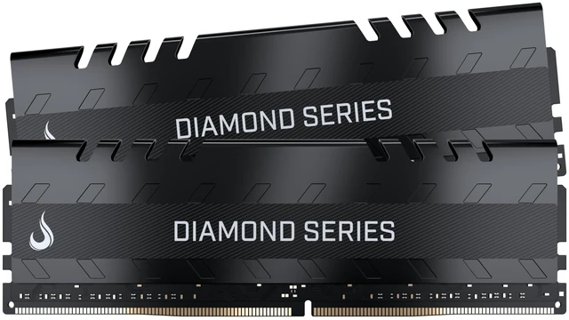 Main image of Memory Gamer heatsink Rise Mode USA Diamond Black 16gb (2X 8gb) 3200MHz CL16 1.35V Desktop DDR4
