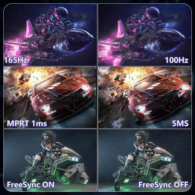 Alt view image 5 of 7 - Kroteaup Pink 34 Inch Curved Gaming Monitor, 3440x1440 165Hz Ultrawide Computer Monitor, HDR400 1500R -Pip 1ms(Mprt) 125% sRGB, Dci-P3 92%, HDMI/DP, Port, Suitable For Games And Office Work