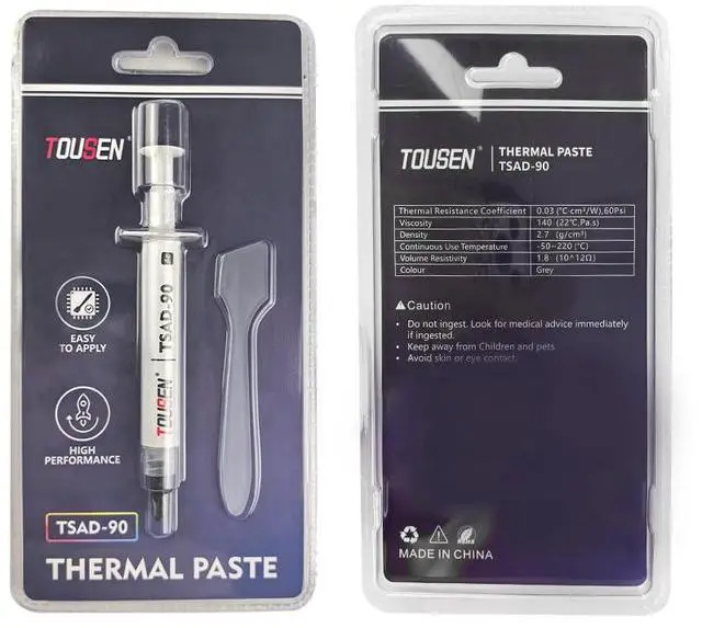 Main image of TOUSEN TSAD-100 Ultra-Conductive Thermal Paste  High-Density Heat Sink Compound for Extreme-Performance CPUs & Power Modules