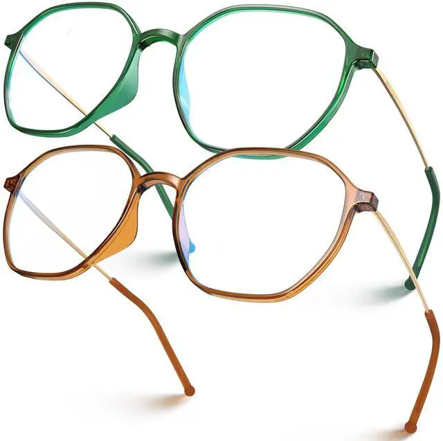 Main image of VISOONE Lightweight TR90 Blue Light Blocking Glasses Frame with Anti Glare Eye Protection for Women and Men RANE