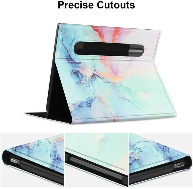 Alt view image 3 of 5 - KuRoKo Slim Lightweight Book Folios Case Cover for 10.3 inch Digital Paper(2020 Released)-Marble Blue