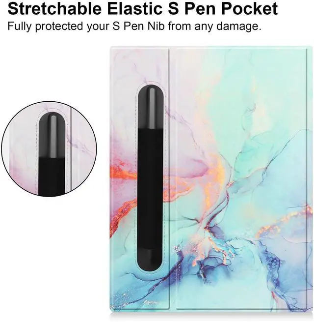 Alt view image 4 of 5 - KuRoKo Slim Lightweight Book Folios Case Cover for 10.3 inch Digital Paper(2020 Released)-Marble Blue