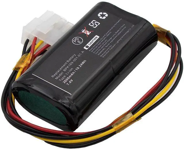 Alt view image 2 of 5 - Replacement Battery for Ruby 2, Ruby CI, PCA169-404-01-A, PCA169-001-01, fits Part Number BPK169-001-01-A, BPK182-001, Payment Terminal Cameron Sino CS-VFR200BL 7.4V Li-ion 2600mAh/19.24Wh