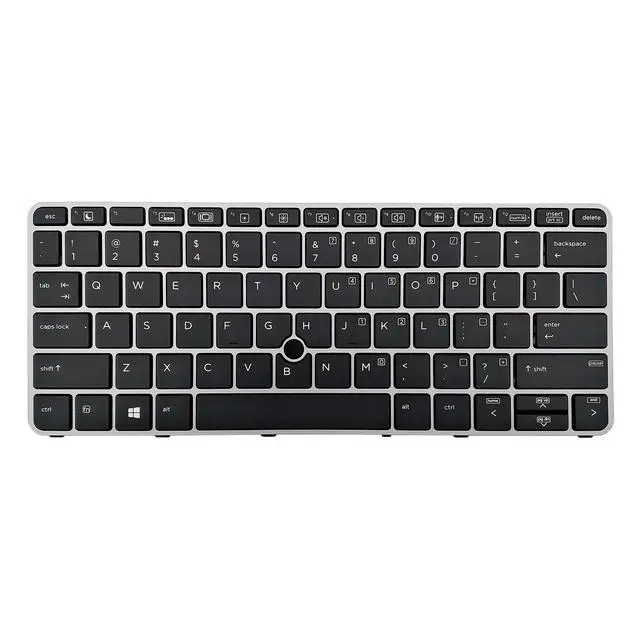 Alt view image 3 of 5 - PAEBAI+ Replacement Laptop Keyboard Backlit Compatible with HP EliteBook 820 G3 725 G3 725 G4 820 G4 US Layout Backlight Keyboard Black