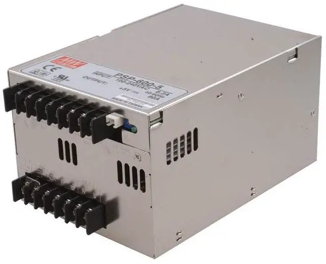 Main image of MEAN WELL PSP-600-5 AC to DC Power Supply Single Output 5 Volt 80 Amp 400 Watt