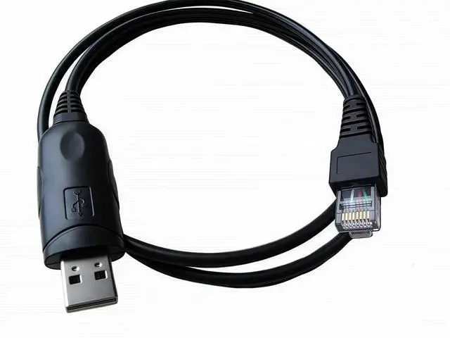 Main image of Washinglee Programming Cable for Kenwood KPG-46, Compatible for TKR TM KDS NX NXB TK and TKB Series. USB Mobile Radio Programming Cable for Luiton and Baofeng radios, 3 FT