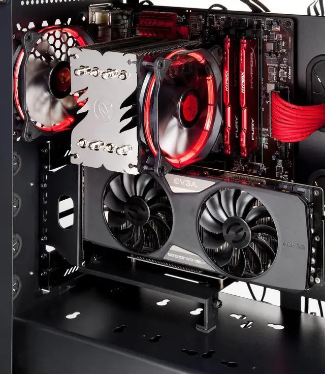 Alt view image 3 of 3 - Raijintek Compatible Paxx Vertikale PCI-Slot-Blende + PCIe x16 Riser Flachband-Kabel, 20cm